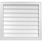 Ekena Millwork Vertical Surface Mount PVC Gable Vnt: Non-Functional, w/2"W x 1-1/2"H, Brickmould Frame, 28"W x 26"H GVPVE28X2602SN - alternate 1